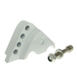 Shock Extender CNC 4-hole Adjustable Mounting - White For Minarelli Horizontal