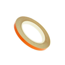 Reflective Wheel / Rim Stripe 5mm Width - Orange - 600cm Length