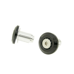 Handlebar / Bar End Weights Anti-vibration Mini CNC - Milled Black = 49646