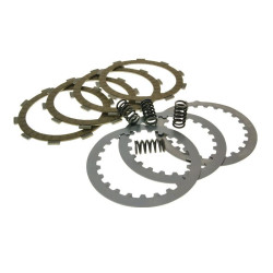 Clutch Plate / Disc Set Top Performances 4-friction Plate Type For Minarelli AM, Generic, KSR-Moto, Keeway, Motobi, Ride, 1E40MA, 1E40MB
