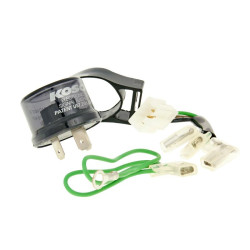 Flasher Relay Koso Digital For LED Or Standard - 3-pin 12V Incl. Adapter