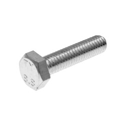 Hex Cap Screws / Tap Bolts DIN933 M6x25 Full Thread Zinc Plated Steel (25 Pcs)