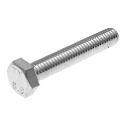 Hex Cap Screws / Tap Bolts DIN933 M6x35 Full Thread Zinc Plated Steel (25 Pcs)