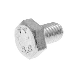 Hex Cap Screws / Tap Bolts DIN933 M8x12 Full Thread Zinc Plated Steel (50 Pcs)