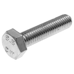 Hex Cap Screws / Tap Bolts DIN933 M8x35 Full Thread Zinc Plated Steel (25 Pcs)