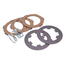 Clutch Disc Set, Cork And Steel Clutch Friction Plates Incl. Spring Ferodo For Vespa 50, 90, 125 Primavera, ET3