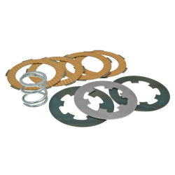 Clutch Disc Set / Clutch Friction Plates Reinforced Incl. Spring Ferodo For Vespa 50, 90, 125 Primavera, ET3