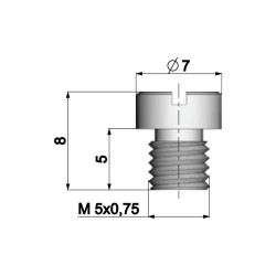 Carburetor Main Jet Polini 5mm For Dellorto Carburetor - 72