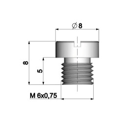 Carburetor Main Jet Polini 6mm For Dellorto Carburetor - 68