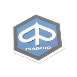 Horn Cover Emblem / Badge Piaggio 25x30mm Aluminum To Glue For Vespa PX, PE 80, 125, 200