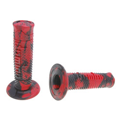 Handlebar Grip Set Domino A260 Off-road Snake Black / Red