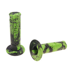 Handlebar Grip Set Domino A260 Off-road Snake Black / Green