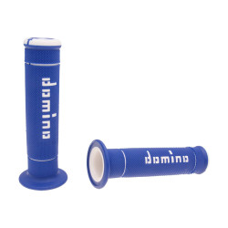 Handlebar Grip Set Domino A240 Trial Blue / White