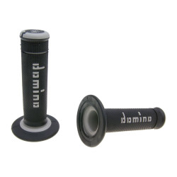 Handlebar Grip Set Domino A190 Off-road Black / Grey