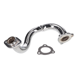 Exhaust Manifold Chromed, Unrestricted For Derbi Senda, Aprilia RX, SX, Gilera RCR, SMT