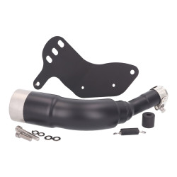 Exhaust Mounting Kit Incl. Connecting Pipe REMUS RS Black For Vespa GTS, GTS Super 300 HPE Euro4 2019