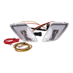 Indicator Light Set Rear Power1 LED White For Vespa GT, GTL, GTV, GTS 125-300