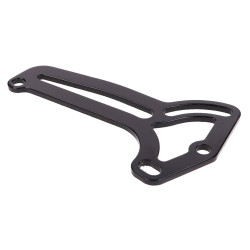 Number Plate Holder Lateral Mounting Aluminium Black For Piaggio 2-stroke