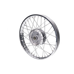 Spoke Wheel 1.60 X 16 Inch Chromed Steel For Simson KR51/1, KR51/2 Schwalbe, S50, S51, S53, S70, S83, SR4-1 Spatz, SR4-2 Star, SR4-3 Sperber, SR4-4 Habicht, Duo