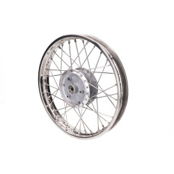 Spoke Wheel 1.60 X 16 Inch Stainless Steel For Simson KR51/1, KR51/2 Schwalbe, S50, S51, S53, S70, S83, SR4-1 Spatz, SR4-2 Star, SR4-3 Sperber, SR4-4 Habicht, Duo