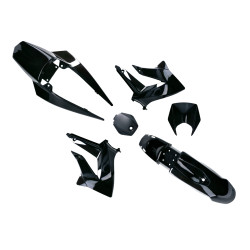 Fairing Kit Complete Black For Derbi Senda 2011-, Gilera RCR, SMT 2011