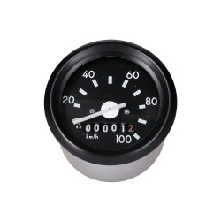 Speedometer 100km/h Round Shape 60mm W/o Direction Indicator Light For Simson S50, S51, S70