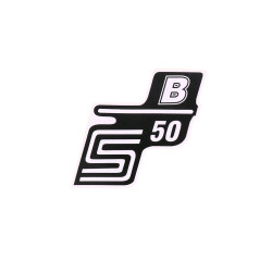 Logo Foil / Sticker S50 B White For Simson S50