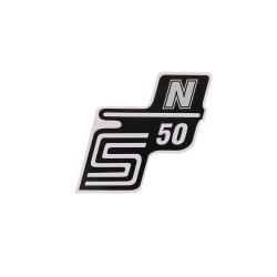 Logo Foil / Sticker S50 N White For Simson S50