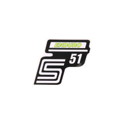 Logo Foil / Sticker S51 Enduro Neon Yellow For Simson S51