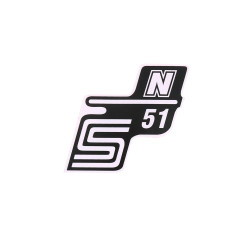 Logo Foil / Sticker S51 N White For Simson S51