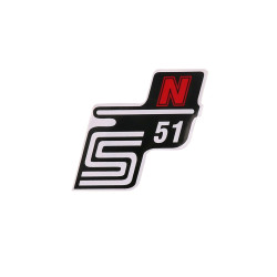 Logo Foil / Sticker S51 N Red For Simson S51