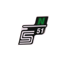 Logo Foil / Sticker S51 N Green For Simson S51