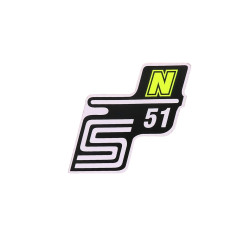 Logo Foil / Sticker S51 N Neon Yellow For Simson S51