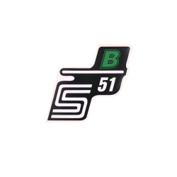 Logo Set Foil / Sticker S51 B Green For Simson S51