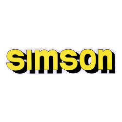 Logo Foil / Sticker Tank Yellow, Black For Simson S51