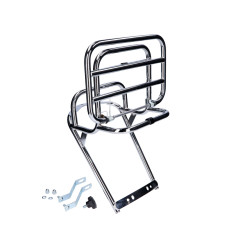 Rear Luggage Rack Folding Chromed For Vespa Primavera ET3, V50, V90, PK