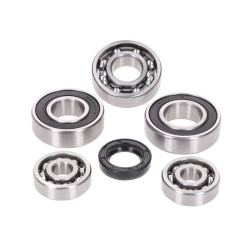 Gearbox Bearing Set W/ Oil Seals For Yamaha, MBK 2-stroke 100cc