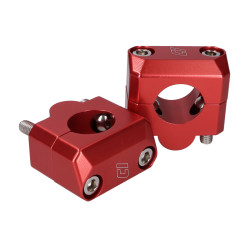 Handlebar Clamp Set Doppler 22mm To 28.6mm Red