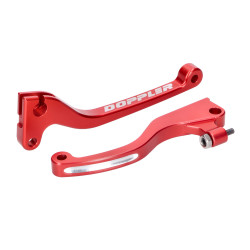 Brake And Clutch Lever Set Doppler CNC Red For Rieju MRT, Marathon -17 (w/ J.Juan Brake)