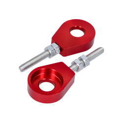 Chain Tensioner Set Aluminum Red Anodized 12mm