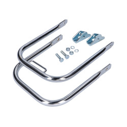 Luggage Rack Set Rear Chrome Long Support Bar For Simson S50, S51, S70