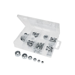 Flange Nut Assortment Self-locking, Metric M4-M12 108-piece