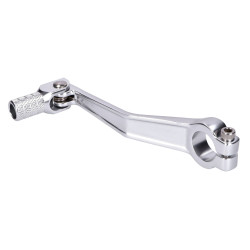 Gear Shift Lever Foldable, Anodized Aluminum, Silver For Simson S50, S51, S53, S70, S83