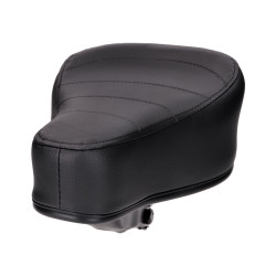 Saddle / Seat High Quilted Spring-mounted Black With Puch Logo For Puch Moped = 44332