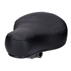 Saddle / Seat Flat 60mm Quilted Black For Puch, Kreidler, Zündapp, Hercules, Vespa, Tomos, MBK Moped