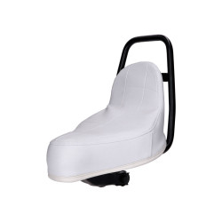 Saddle / Seat Chopper White For Puch