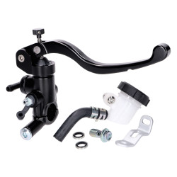 Front Brake Master Cylinder Radial, W/ External Brake Fluid Reservoir, Black For 22mm Handlebar