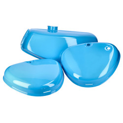 Fuel Tank And Side Cover Set Blue For Simson S50, S51, S70
