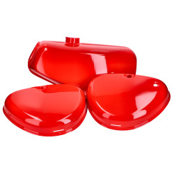 Fuel Tank And Side Cover Set Red For Simson S50, S51, S70