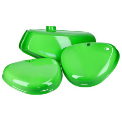 Fuel Tank And Side Cover Set Green For Simson S50, S51, S70